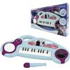 Lexibook Frozen Pianoforte elettronico per Bambini con Effetti Luminosi, Microfono, Batteria, Altoparlante Incorporato, brani Demo, Lettore DJ, Viola/Blu, K704FZLXB