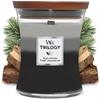 WoodWick Trilogy candela profumata a clessidra media con Pluswick InnovationLegno caldo