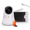 Kinderkraft NITEEYE GLOW - Baby monitor con telecamera Full HD. Un baby monitor dotato di una telecamera Full HD a 1080p e un monitor da 5 pollici, che offre un monitoraggio confortevole del bambino
