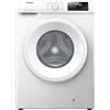 Hisense WFQP801419VM - Lavatrice a Carica Frontale 8 Kg con Vapore, 15 Programmi, Display LED, Partenza Ritardata, Child Lock, Certificazione Sostenibilità