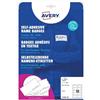 Avery Zweckform Avery Italia L4785-20 Badge Adesivi, Stampanti Laser, 20 Fogli, 80 x 50, Bianco