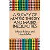 Marvin Marcus Henryk A Survey of Matrix Theory and Matrix Inequali (Tascabile)