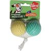 Aimé Aime - Set di 2 palline per cani, in gomma, 100% naturale, resistente, resistente, 5 cm
