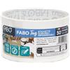 FABO Tape Solutions Fabo 50 Etichette Adesive Impermeabili Removibili 7cmx5cm Bianche Scrivibili Multiuso Ideali per Freezer, Congelatore, Frigorifero. Senza Solventi. Adatto Usi in Cucina per Barattoli Haccp.