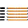 Stabilo - Stylo-feutres Point 88 Punta fine 0,4 mm nero