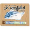 ZUKLA Confezione regalo denaro viaggio - 13 x 10 cm - con provetta - Regali per viaggiatori - Regalo denaro viaggio in barca - Cassa di viaggio per crociera - buono di viaggio