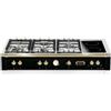 Lofra TRNM126/5C, Piano cottura a induzione a gas DolceVita 120, Black