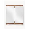 GUBI Specchio da parete orientabile Vanity - Marrone