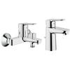 Grohe Miscelatore Monocomando Per Vasca-Doccia Bauedge, Cromo 23334000 & Bauedge Miscelatore Monocomando Per Lavabo, Cromo, Taglia S 23328000