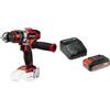 Einhell 4513926 TE-CD 18/48 - Trapano avvitatore a percussione a batteria Li-i-Solo + 2,5 Ah Power X-Change Batteria