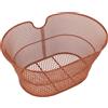Cestino Anteriore per Bici City Bike in Metallo 38x30x18 cm Marrone