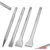 GEINXURN SDS MAX - Set di 4 scalpelli per muratura, punta in acciaio 40Cr, piatti, larghi, piegati per rimozione di cemento, pietra, piastrelle