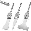 GEINXURN SDS Plus - Set di 3 scalpelli per pavimenti da stretti a larghi, scalpelli per calcestruzzo in acciaio 40CR, rimozione di linoleum, laminato, colla, piastrelle e strumenti di rimozione