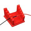 MoSundi Organizzatore della stazione di saldatura ABS con il supporto | Staffa di fissaggio regolabile per tavolo da saldatura, colore rosso, 64 x 55 x 35 mm