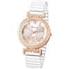 JewelryWe Orologio Elastico da Polso da Donna: Orologio Analogico Cinturino in Acciaio Inssidabile con Zirconi Brillanti Idee Regalo per Lei