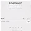 Thomastik-Infeld Thomastik Corda singola Mi1 .010 acciao nuda, ottonata P10 per chitarra classica, acustica e elettrica, per set KF110, SB110, SB210, AC110, AC210, JS110