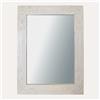 KeyHome Store Specchio in Legno Bianco H.100x70cm