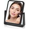 DC DANIELLE Danielle Vanity - Specchio rettangolare morbido al tatto, colore nero