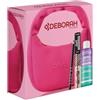 Deborah Milano Beauty Kit Obag Moonbag Fuchsia | Idea Regalo Make up, contiene Mascara Like a Pro Duo Nera, Matita 24Ore Nera, Struccante Bifasico Dermolab 50ml