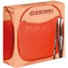 Deborah Milano Beauty Kit Obag Gummy Mini Bag Orange | Idea Regalo Make up, contiene Mascara Instant Brown e Matita 2in1 Gel Marrone Mat