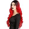 Chaks - Parrucca Ombre da donna, 65 cm, mossa, sintetica | Modellabile con strumenti per lo styling fino a 120 °C, lavabile, vestibilità regolabile, look naturale per cosplay e feste