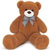 Sausudols XXXL Orsacchiotto Orso di Peluche 140 cm di Altezza Giganti Orso Peluche per Fidanzata Teddy Bear Regalo per Compleanno Natale e San Valentino Marrone Scuro