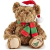 Zappi Co - Orso morbido classico di Natale (70-76 cm) Complimenti - Collezione di animali della savana di peluche per bambini appena nati, primo bambino