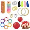 Ourdort 22 Pezzi Fidget Toys, Set di Giocattoli Sensoriali per Adulti | Pallina a Pressione, Anello da Dito, Clip per agopressione,Braccialetto per Massaggio, per Sollievo da ADHD, Autismo, Ansia
