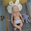 Farious 46CM Realistic Full Silicone Baby Doll,Reborn Baby Dolls, Toy, and Collectible.Bald Girl 015
