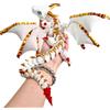 Generic Modello di drago a doppia corna stampato 3D, 30 cm con ali, alato, snodato multiplo, modello di drago alato mobile, da collezione, figura animale flessibile (#A)