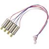 BLLRC 4PCS Motore del drone per E88 E88PRO E88MAX E525 E99 E99PRO P1 P5PRO K3 S1 P8 Motore per drone RC E88 Parti del motore del quadcopter Forward e Reverse