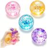 Henjunu 4 Pezzi Palline Antistress, Squishy Stressball, Sensory Stress Ball per Esercizio Alle Mani e Alleviare lo Stress, Giocattolo Antistress per Bambini e Adulti Autistici