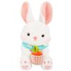 Aurihxus Coniglio di peluche, coniglietto pasquale, peluche coniglietto con una carota, regalo di compleanno per bambini, ragazzi e ragazze