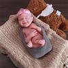 Farious 46CM Realistic Full Silicone Baby Doll,Reborn Baby Dolls, Toy, and Collectible.Bald Drinkable Girl 011-d
