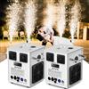 Erreyht 2PC Erreyht Bianco Macchine pirotecniche 700W D-MX Scintilla fredda, effetto scenico, candela magica con telecomando per feste, Halloween, Natale, matrimoni, eventi sportivi