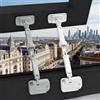 FGXY 2pcs Window Restrictor, Blocca Finestra, Finestra Regolabili, Limitatore Apertura Finestra, Nessuna Necessità Di Perforazione e Strumenti, Adatto Per Serramenti in Legno, Metallo e Alluminio