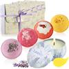 Wilhelm Sell® Set di Bombe da Bagno e Candele di Cera di soia - Set Regalo Benessere per Donne e Uomini - Bombe da Bagno per Il Relax a San Valentino, Compleanno e Festa della Mamma