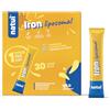 Natui PHARMA Natui Iron Liposomal - Integratore Ferro Liposomiale e Vitamina C per Anemia e Sistema Immunitario - Energetico per Stanchezza - Con Vitamina B12 e Acido Folico - Senza Glutine - 30 Stick da 2 g