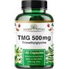 Source of Nature TMG 500 mg Betaina Anidra, 180 Capsule Vegane | Trimetilglicina, dose giornaliera 1.500 mg, scorta 60 giorni, betaina pura 99 %+, prodotto in Danimarca