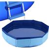 Fukaisu Pediluvio per Piscina, Vasca Lavapiedi Gonfiabile Scaletta d'Ingresso Bacino Portatile Lavaggio Piedi per Piscine Fuori Terra Vasche Idromassaggio e Spa (Blu)