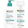 Garnier Pureactive - Set di routine antiimperfezioni Milky Exfoliator + Deep Cleanser Niacinamide