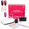 NÉONAIL Signature Selection Starter Set - Smalto Semipermanente Unghie - Kit Semipermanente Unghie - Gel Unghie - Kit Unghie - Smalto Unghie - Set Unghie - Base e Top Coat - Lampada UV 22W/48 - Smalti