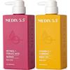 Medix 5.5 - Crema per il corpo al retinolo + lozione alla vitamina C, antirughe, pelle flaccida e rugosa, crema alla vitamina C