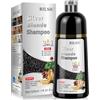 JELMOK 500ML Black Hair Dye Shampoo 3 in 1, Shampoo Colorante Nero per Donna Uomo, Shampoo Colorante Capelli Istantaneo, Hair Color Shampoo - Naturale - Shampoo per Capelli (Silver Blonde, 500ML)