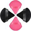 HEYMKGO Piumini da Cipria, 4 pz Spugnetta Cipria Powder Puff Cipria Triangolo Piumino Cipria, Riutilizzabile Bagnato Asciutto Spugna Fondotinta Polvere Spugne Viso Puff Make Up Spugnette Triangolare