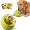 Bcuuozeeing Giocattolo interattivo intelligente per cani, palla distributrice di cibo slow‑feeder, per cani di piccola e media taglia, colore verde lime