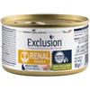 Generico Exclusion Renal Phase2 Umido Gatto Maiale con Piselli e Riso 85gr, alimento completo per gatti adulti di tutte le taglie con insufficienza renale cronica | 12 lattine da 85 grammi l'una.