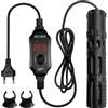 PORFOYO Asta riscaldante per acquario, 25 W, mini riscaldamento per acquario, 3 - 19 l, con indicatore digitale a LED, con indicatore di temperatura, asta riscaldante per acquario, per serbatoi di