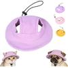 TABKSOLA Cappello da baseball per cani e gatti, con 2 fori per le orecchie, per S/M/L, viola puro, S