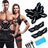 GROSBEAK Elettrostimolatore Muscolare Addominali, Professionale ABS Trainer, 8 modalità & 15 Intensità USB Addominali Elettrostimolatore per Addome/Braccia/Gambe, 10 Cuscinetti Gel di Ricambio (Fiamma)